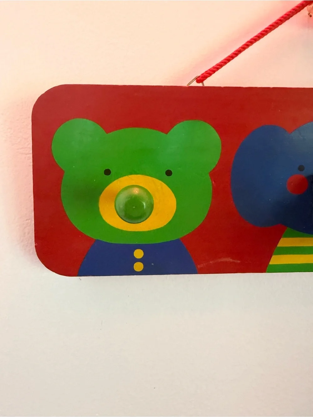 Rare Vintage SANRIO Fancy Friends wooden 3 Hook hanging wall hook